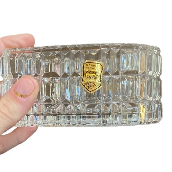 European Crystal. Genuine Hand Cut Lead Crystal Heart From Poland. 24% Pbo - Picture 5 of 16